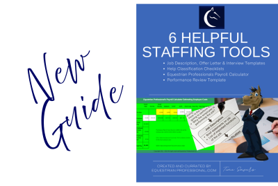 WORKBOOK&##x3a; Six Equine Business Staffing Tools